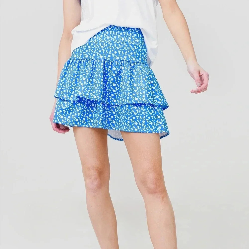 NWT Addison Bay courtside floral Juniper skirt